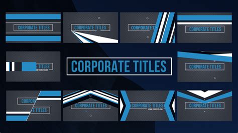 Corporate Motion Graphics Templates | TUTORE.ORG - Master of Documents