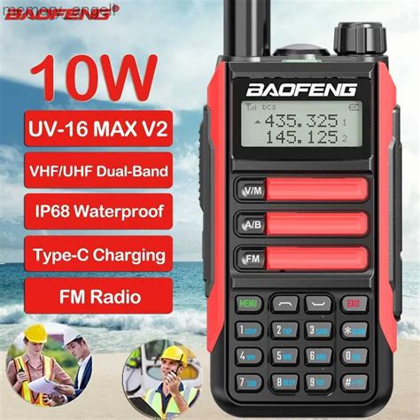 Walkie Talkie Baofeng V W Uv Max Walkie Talkie Uv Plus Pro Ip