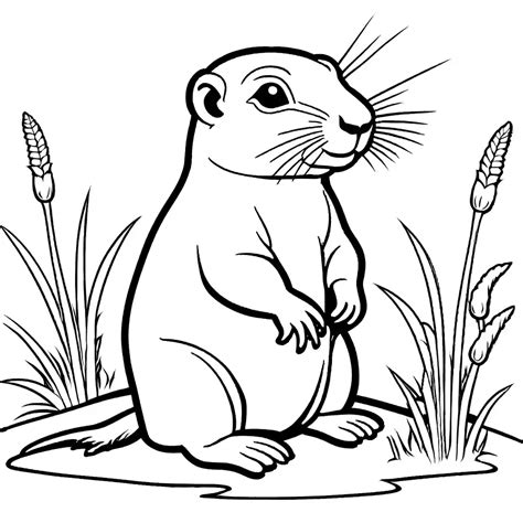 Prairie Dog Coloring Page Lulu Pages