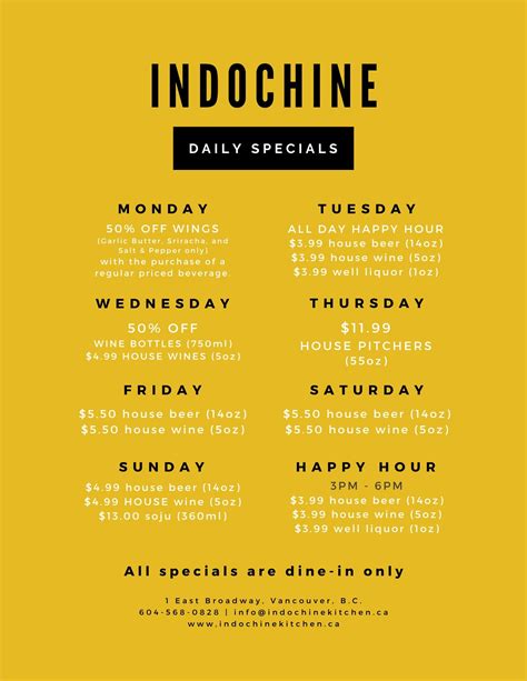 SPECIALS | Indochine