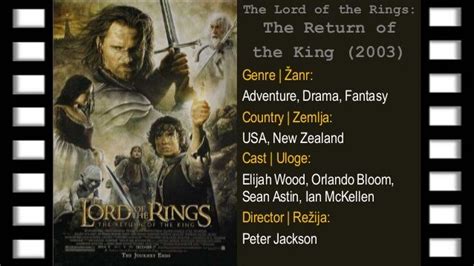 The Lord Of The Rings The Return Of The King 2003 Gospodar