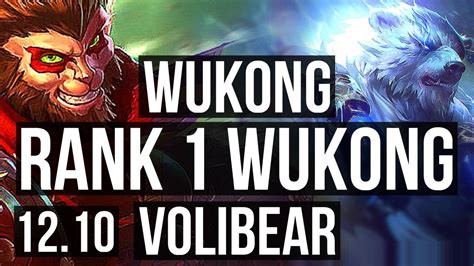 WUKONG Vs VOLIBEAR TOP Rank 1 Wukong 15 5 13 TR Grandmaster 12