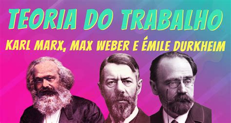 O Trabalho Nas Teorias De Marx Weber E Durkheim Sociologia Enem