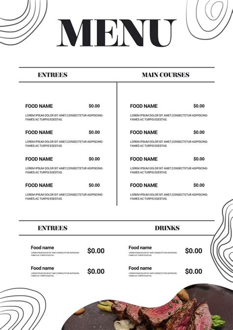 Simple Restaurant Restaurant Menu Template | PSD Free Download ...