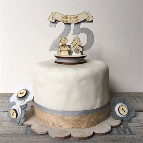 25th Wedding Anniversary Cakes