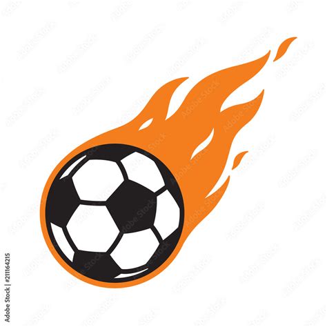 soccer ball vector logo icon football fire symbol illustration cartoon ...