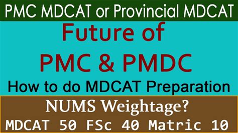 What Is The Future Of Pmc And Pmdc How To Do Mdcat Preparation Nums