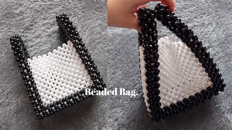 Diy Beaded Bag How To Make Beaded Bag Tutorial Cara Membuat Tas