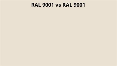 Ral 9001 Vs 9001 Ral Colour Chart Uk