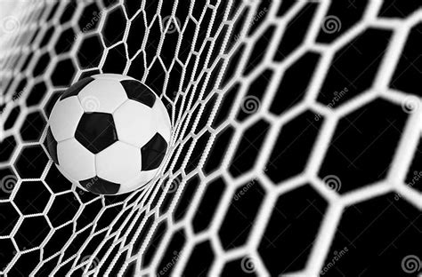 Soccer Or Football Banner With 3d Ballon Black Background Soccer Game