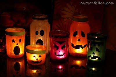 Halloween Mason Jar Lanterns | Fun Family Crafts