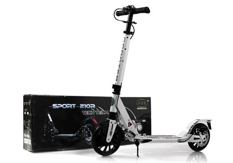 Детский самокат HB-A7 белый | RiverToys.ru
