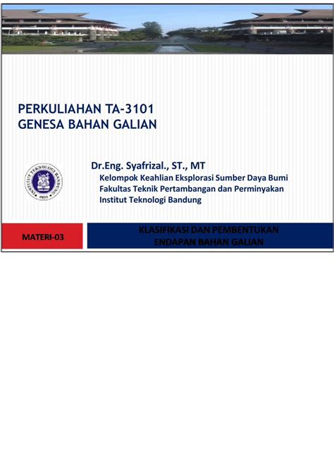 Pdf Ta Pembentukan Endapan Bahan Galian Dokumen Tips