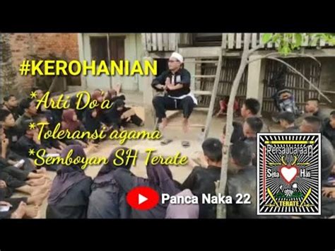 Makna Do A Dalam Sh Terate Materi Kerohanian Youtube