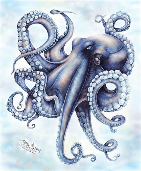 Big Blue Octopi - Etsy