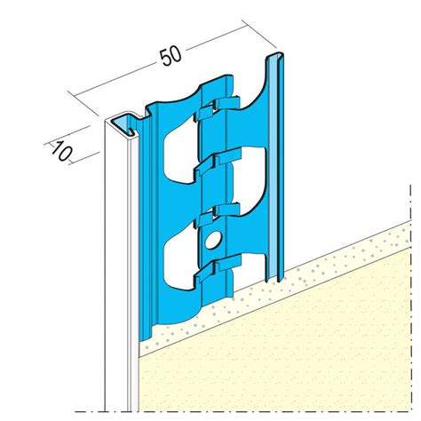 Cornière d angle pour angle intérieur en aluminium L 2500 x Ép 8 mm