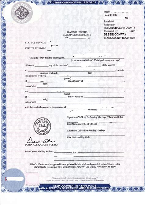 Marriage Certificate State Of Nevada Muster Bersetzungen Von Urkunden