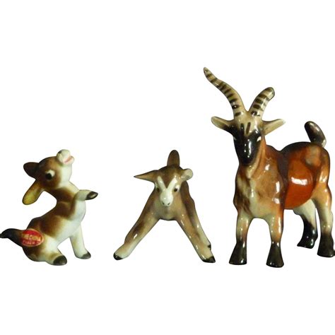 Group of Ceramic Farm Animal Figurines from bluemantelantiques on Ruby Lane