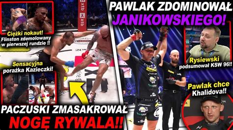 SENSACJE NA XTB KSW 96 W ŁODZI JANIKOWSKI PACZULSKI PAWLAK KHALIDOV