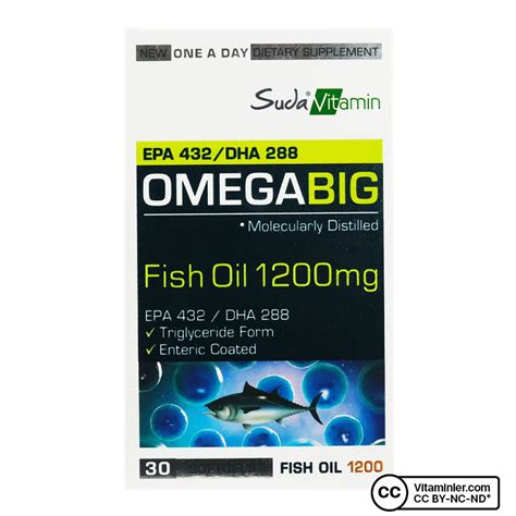 Suda Vitamin Omegabig Balık Yağı 30 Kapsül Vitaminler