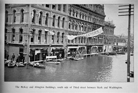 Portlands Catastrophic Flood Of 1894 Souvenir Photo Book From Era