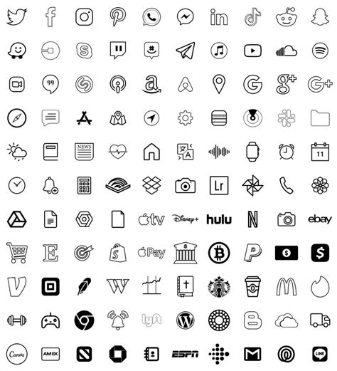 White Aesthetic App icons Pack for IOS 14 l 110 different | Etsy