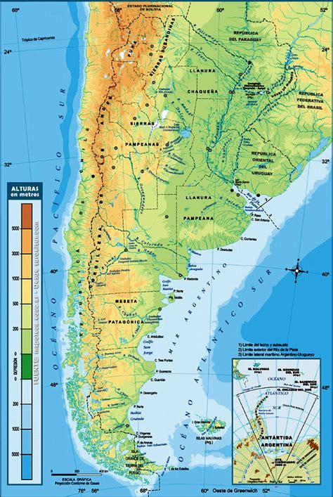 Geografia Mapa HidrografÍa Argentina