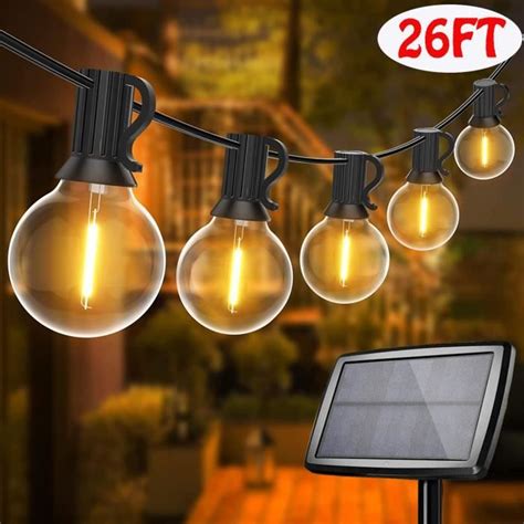 Guirlande Lumineuse LED 30m Avec 48 Ampoules G40 Guirlande Lumineuse