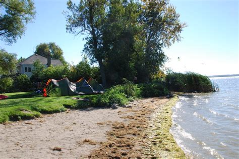 Kitesurfers Waiting For The Wind In Keswickontario Lake Simcoe