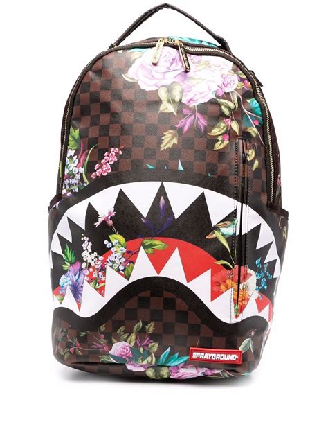 Shark Teeth Print Backpack Sprayground