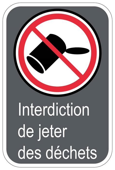 Interdiction De Jeter Des D Chets Signel Services