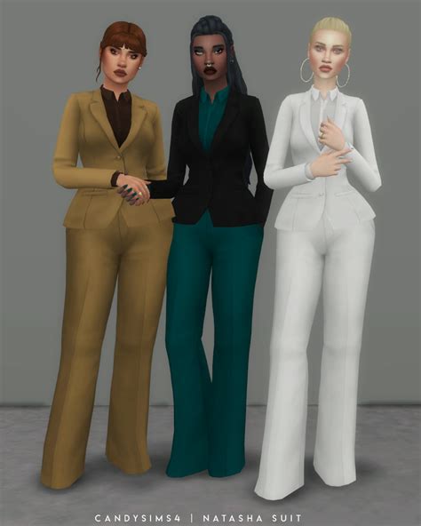 neecxle cc finds ☾ : candysims4: candysims4: NATASHA SUIT A two piece...