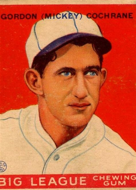 Mickey Cochrane Baseball Cards Price Guide Sports Card Investor