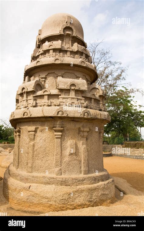 La Nakul Sahdeva Ratha En Los Cinco Rathas Rathas Panch Complejo En