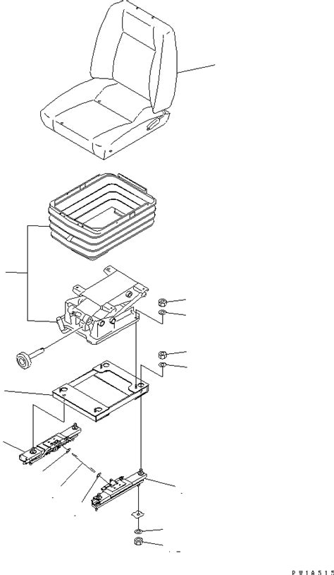 komatsu seat assy