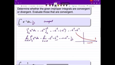 Labtube Calculus Ii Improper Integral Infinite Interval Youtube