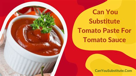 Substitute For Tomato Paste And Tomato Sauce At Donna Wilson Blog