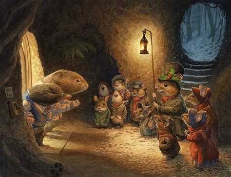 Carol Singing Mice Chris Dunn From The Wind In The Willows By Kenneth