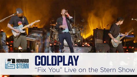 Coldplay Fix You Live On The Stern Show Youtube