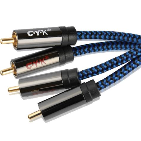 Cyk C Ble De Modulation Rca Rca Cuivre Ofc Plaqu Or La Paire M