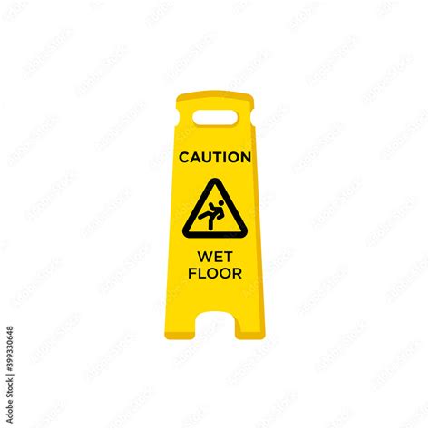 Slippery Floor Sign Vector