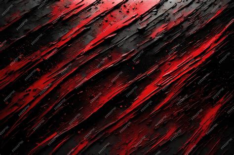 Fondo De Pintura Roja Y Negra Con Textura Grunge Foto Premium