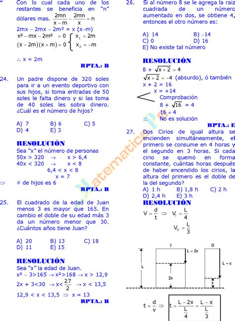 PLANTEO DE ECUACIONES EJERCICIOS RESUELTOS DE RAZONAMIENTO MATEMÁTICO