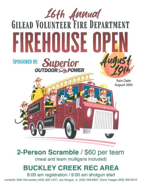 Gilead Fire Department Firehouse Open 2 Person Scramble