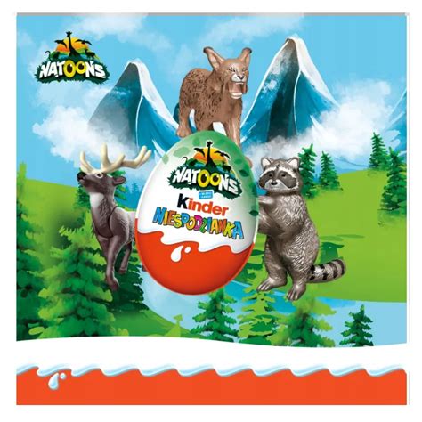 Kinder Jajko Niespodzianka Natoons Box 72x20g