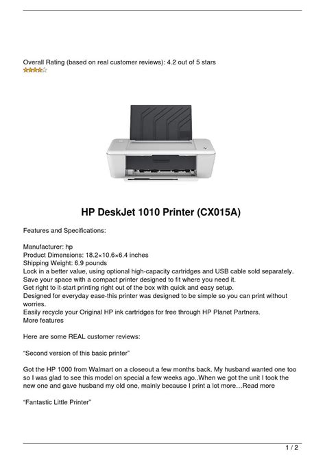 Find Cheap Hp Deskjet 1010 Printer Cx015a By Kelly Atkins Issuu