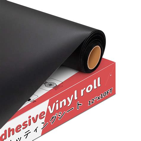 Yrym Ht Adhesive Vinyl Roll X Ft Cm Permanent Black