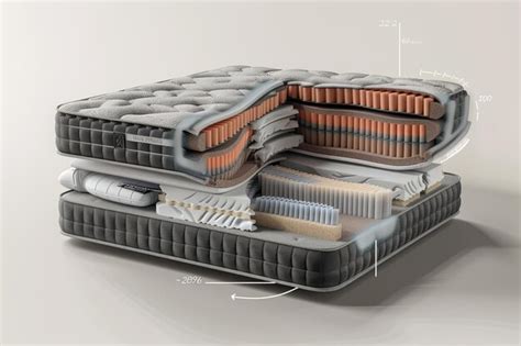 A Cutaway View Of A Mattress Revealing Its Internal Layers Each Layer