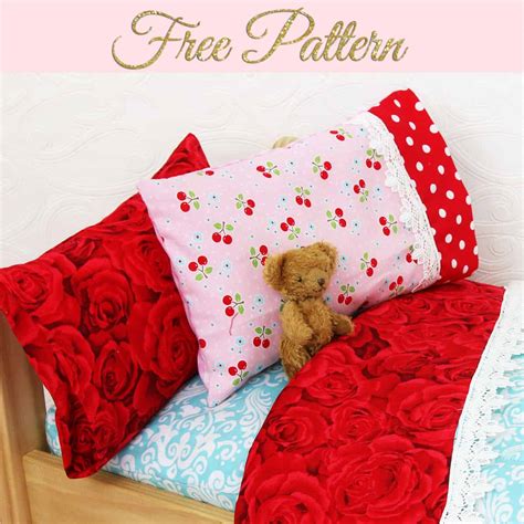 Doll Pillowcase Pattern for 18" Dolls - 2 Pretty Styles | TREASURIE