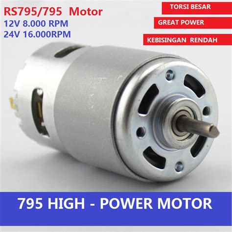 Jual Dinamo Rs Dc Motor V V Rpm High Torque